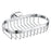 Bathroom Soap Dish Basket Oval Round Wall Mounted Chrome Brass Holder Modern - Image 1