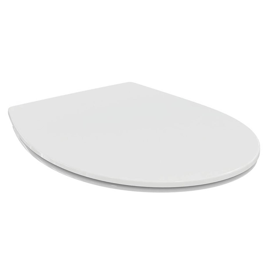 Armitage Shanks Toilet Seat Cover Duraplast White Round Bottom Fix 365 mm - Image 1