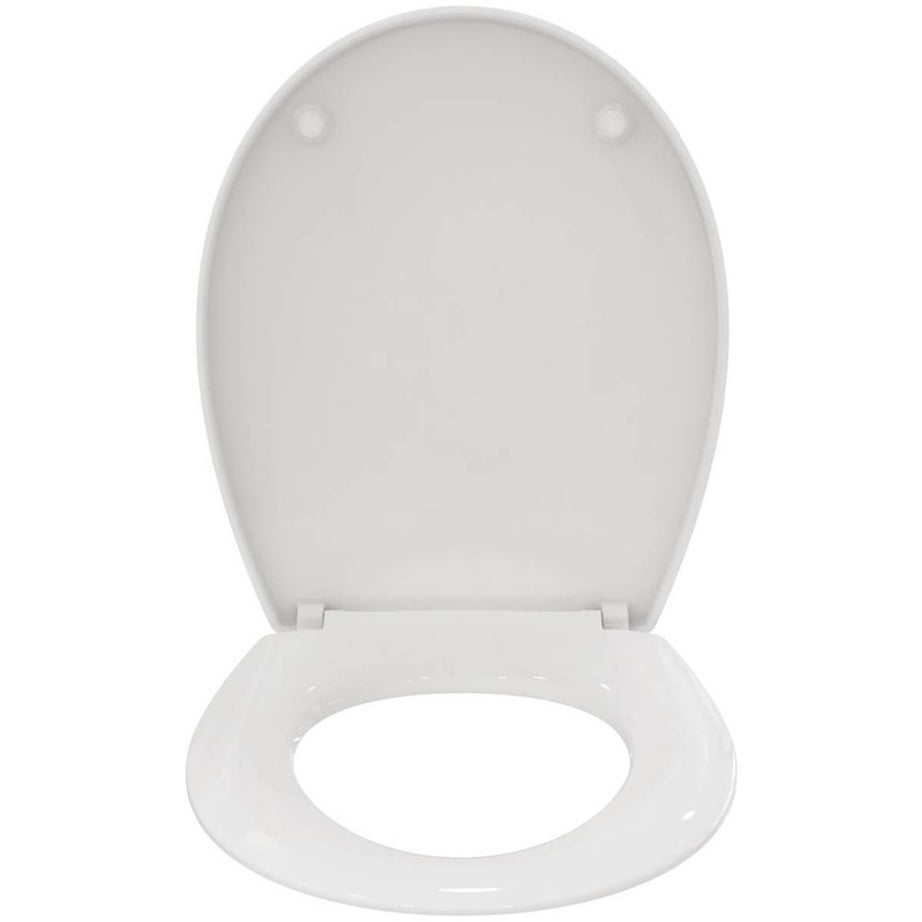 Armitage Shanks Toilet Seat Cover Duraplast White Round Bottom Fix 365 mm - Image 3
