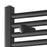Towel Radiator Rail Matt Black Vertical Ladder Warmer Flat Front Bathroom 300W - Image 3