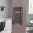Towel Radiator Rail Matt Black Vertical Ladder Warmer Flat Front Bathroom 300W - Image 4