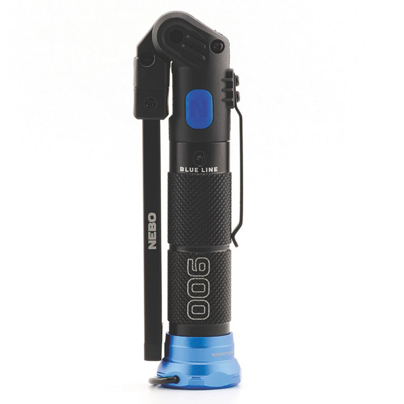 Nebo Blueline UV Rechargeable LED Handheld Inspection Flip Light Black 900lm - Image 2