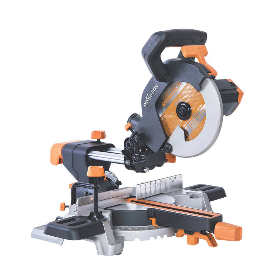 Evolution  Mitre Saw Electric R210SMS Single Bevel 210mm Sliding 1500W 110V - Image 1