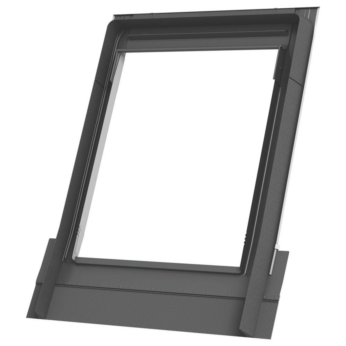 Keylite Roof Window Flashing Deep Tile Aluminium Black Watertight 550 x 980mm - Image 1