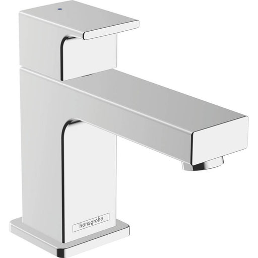 Bathroom Sink Pillar Tap Basin Chrome Modern Single Lever Cold Water Deck Mount - Image 1