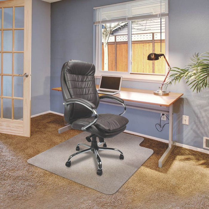 Chair Mat Carpet Rectangular Office Translucent Sturdy Lipped 1200 x 900mm - Image 2