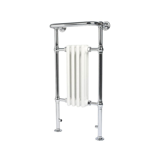 Bathroom Radiator Chrome 3 Column Heater With Rail Steel 323W (H)95.2x(W)47.9cm - Image 1