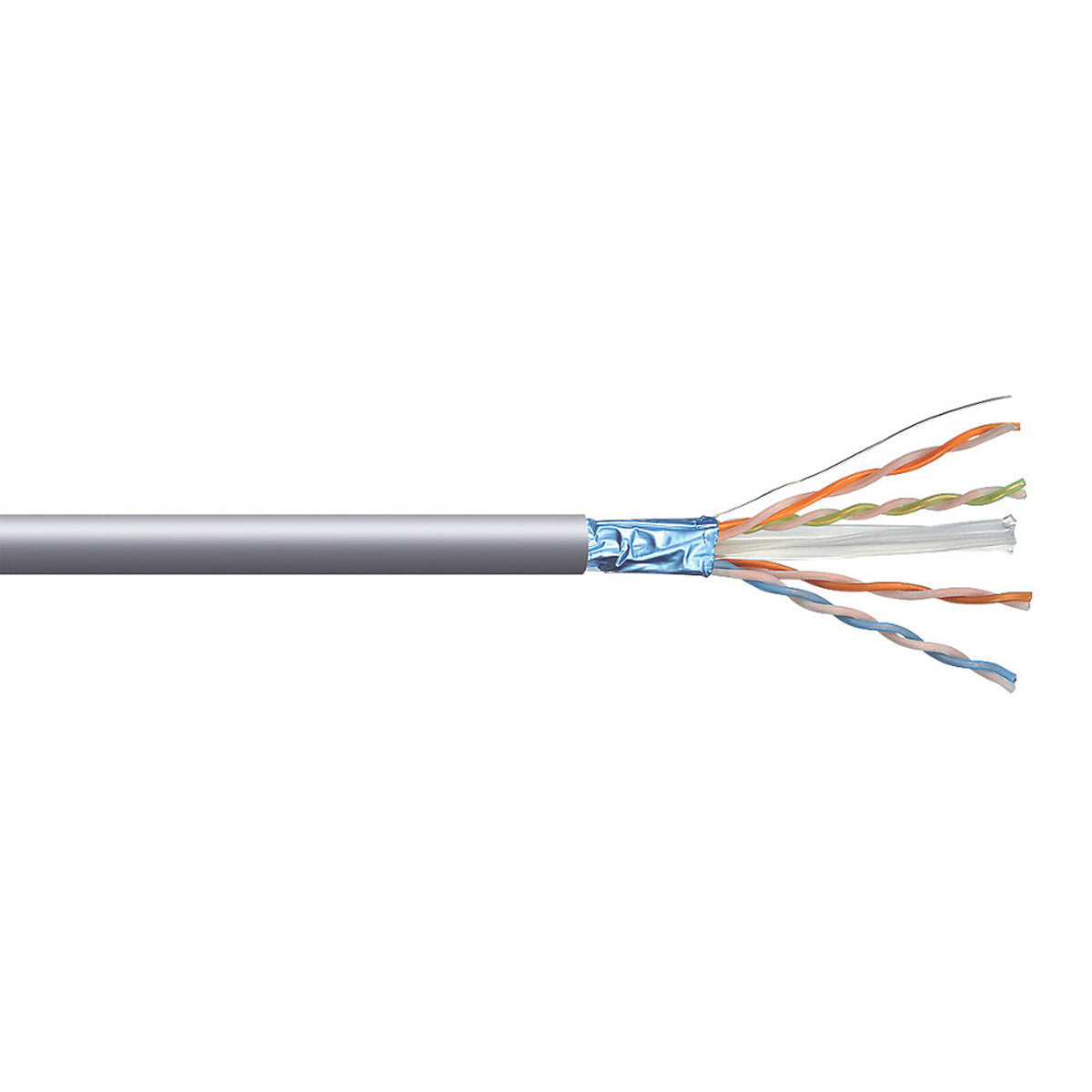 Time Ethernet Cable Cat 6 Grey Unshielded 8 Core 4 Pair Indoor Box 305m - Image 1