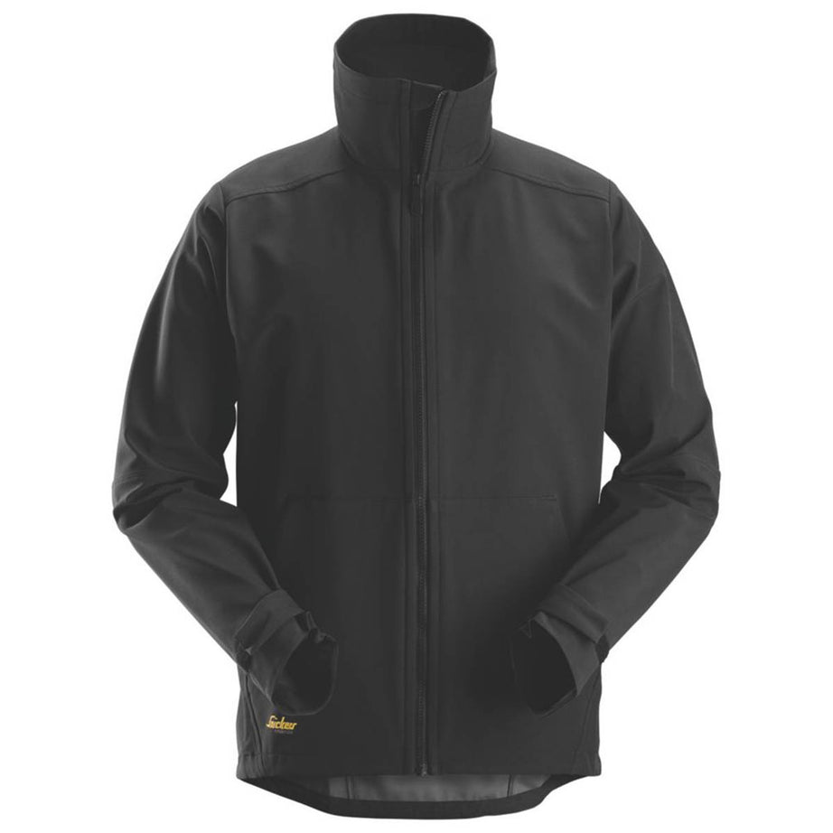Snickers Mens Work Jacket 1205 Soft Shell Black Windproof Large 43" Chest - Image 1