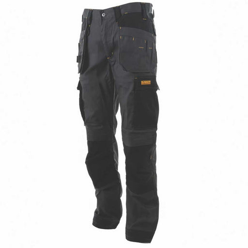 DeWalt Work Trousers Mens Slim Fit Grey Breathable Multi Pockets 36"W 31"L - Image 1
