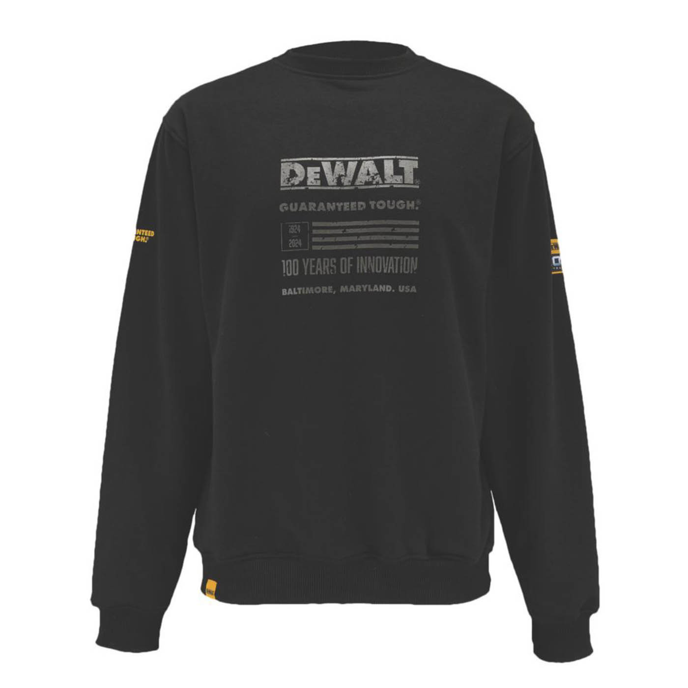 DeWalt Work Sweatshirt Mens Regular Fit Grey Pullover Medium 39-41in Chest - Image 1
