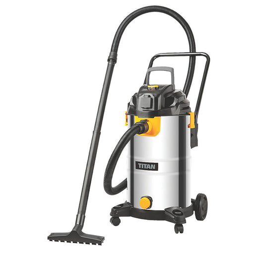 Titan Wet And Dry Vacuum Cleaner Electric Hoover Wheeled Heavy Duty 1500W 40Ltr - Image 1