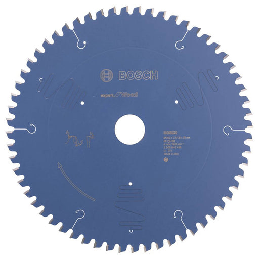 Bosch Circular Saw Blade Expert Extra Fine Cut 60T Wood Chipboard 250x30mm - Image 1