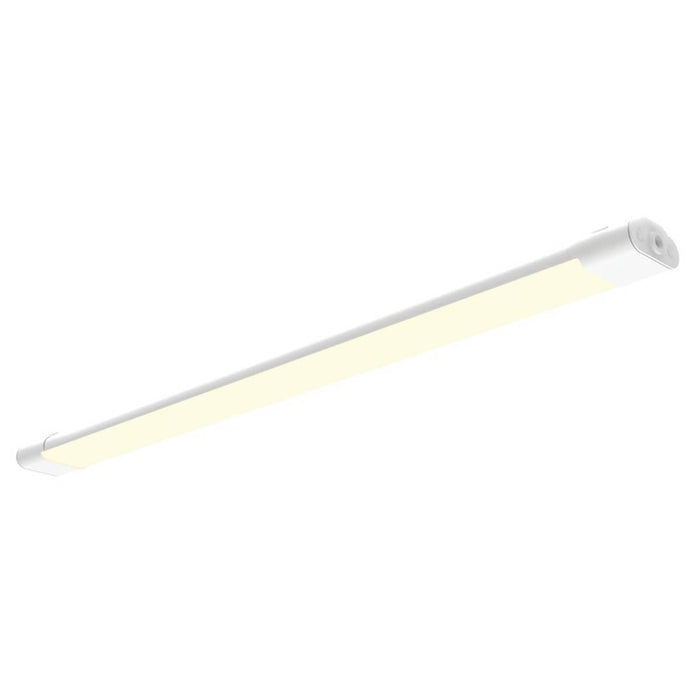 LAP Batten Light 4ft LED Neutral White Single Plastic White Microwave Sensor 36W - Image 2