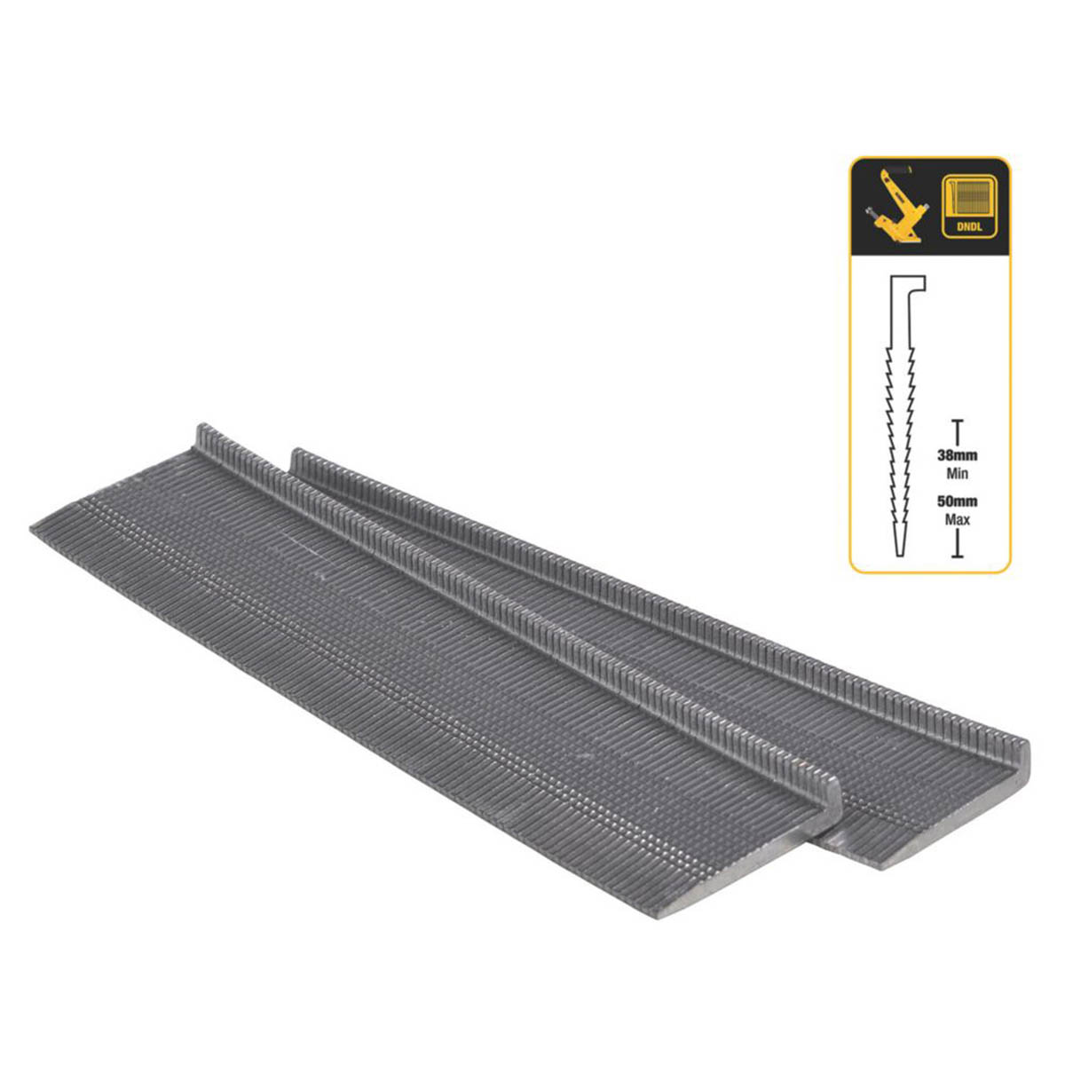 DeWalt Galvanised L-Shaped Flooring Cleats  x 38mm 1000 Pack - Image 2