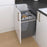 Kitchen Pull Out Bin Under Counter Anthracite Waste Recycling Base Mounted 92Ltr - Image 1