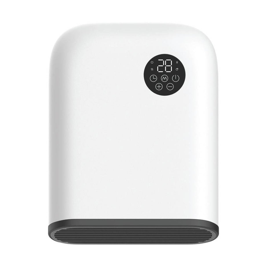 TCP  2000W Electric Wall-Mounted Vertical Fan Heater White - Image 1