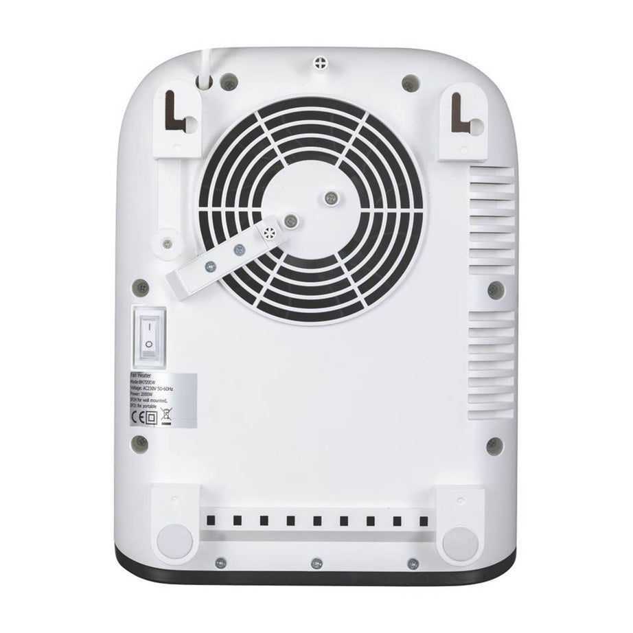 TCP Fan Heater Electric LED Display Wall Mounted White Programmable 2000W - Image 4