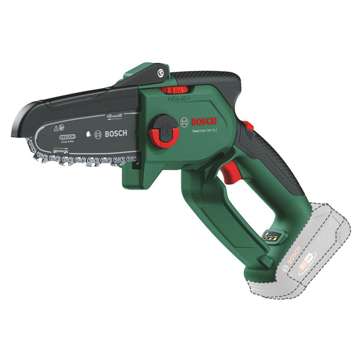 Bosch Mini Chainsaw EasyChain 18V-15-7 Cordless Compact Li-Ion 15cm Body Only - Image 1