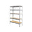 Shelving Unit 5 Tier Silver Heavy Duty Steel Shelves Garage Storage Racks - Image 1