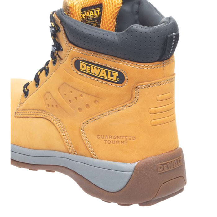 DeWalt Bolster Safety Leather Boots Shoes Honey Wide Fit Size 9 - Image 5