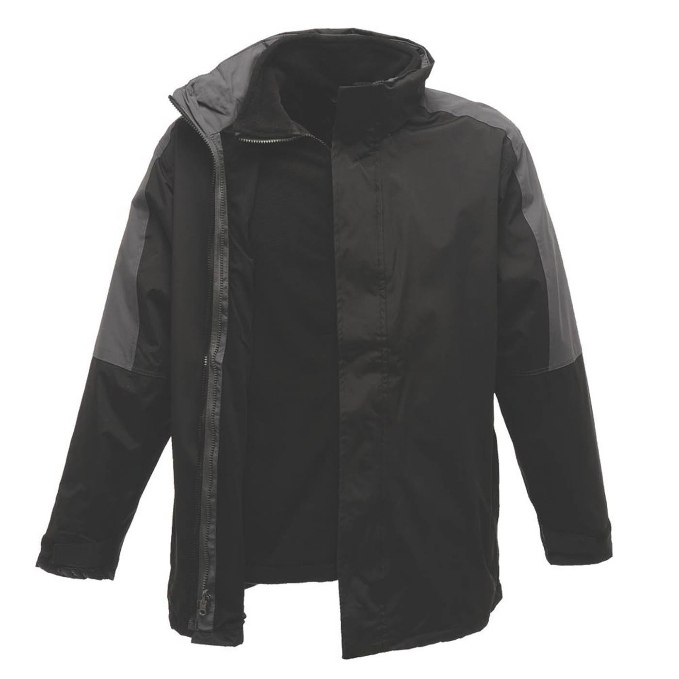 Regatta Work Jacket 3in1 Mens Black Grey Waterproof Windproof Medium 47in Chest - Image 1