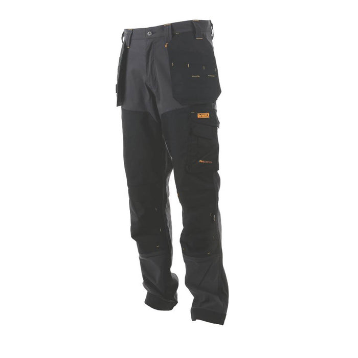 DeWalt Memphis Work Trousers Grey/Black 40" W 29" L - Image 3