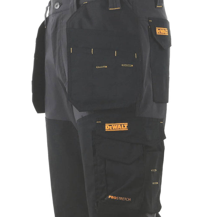 DeWalt Memphis Work Trousers Grey/Black 40" W 29" L - Image 4