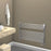 Towel Radiator Electric Chrome Flat Front Horizontal Bathroom Rail Warmer 482W - Image 4