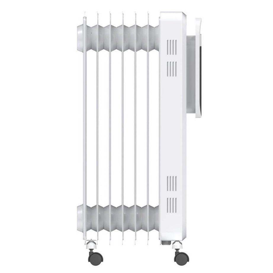 Blyss Oil-Filled Radiator Electric1500W Portable  White 3 Heat Settings - Image 4