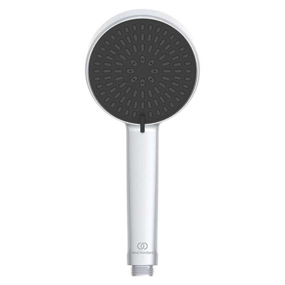 Bathroom Thermostatic Mixer Shower Exposed Silver 2 Spray Pattern Twin Head - Image 2