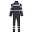 Boilersuit Mens Navy Reflective Tape Trim Coverall Overall 40"Chest 31"L Size S - Image 4