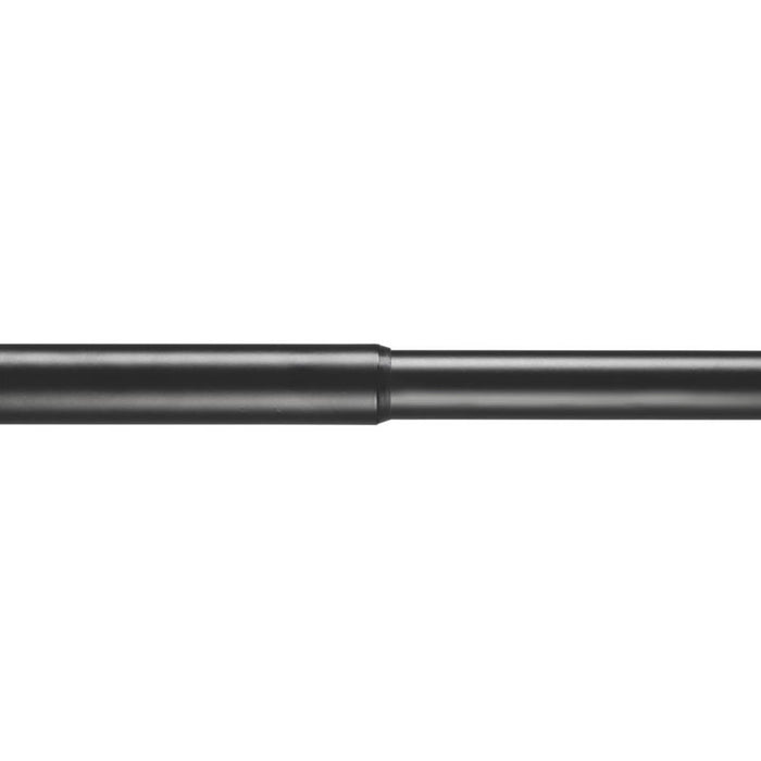Shower Rod Round Telescopic Aluminium Black Bathroom Curtain Pole Rail 2298mm - Image 2