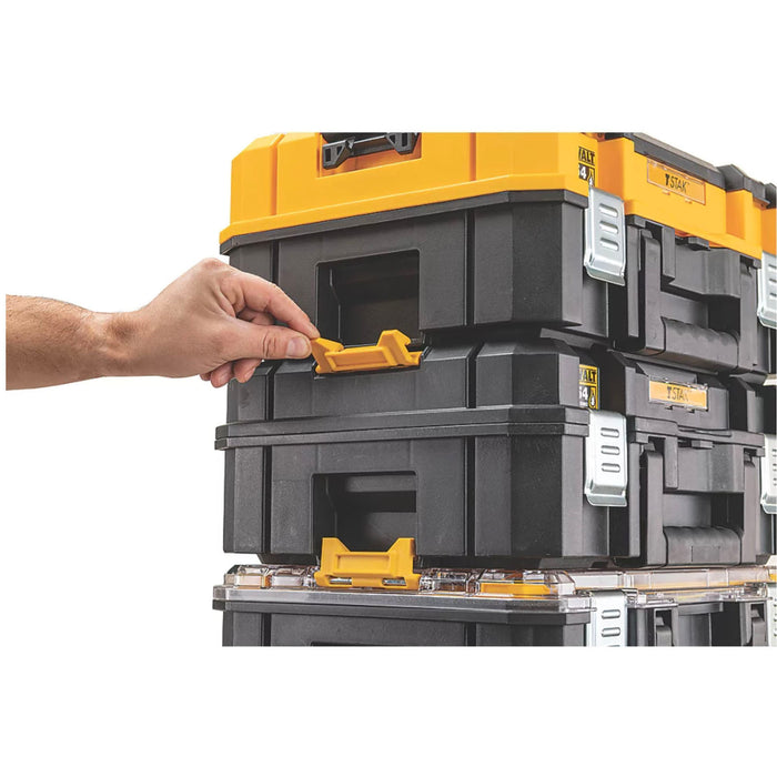 DeWalt Tool Box TSAK Organiser Storage Wit Handle Impact-Resistant 1 Compartment - Image 3