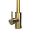 Kitchen Tap Mixer Brushed Brass Single Lever Pull-Out Spout Contemporary Faucet - Image 2