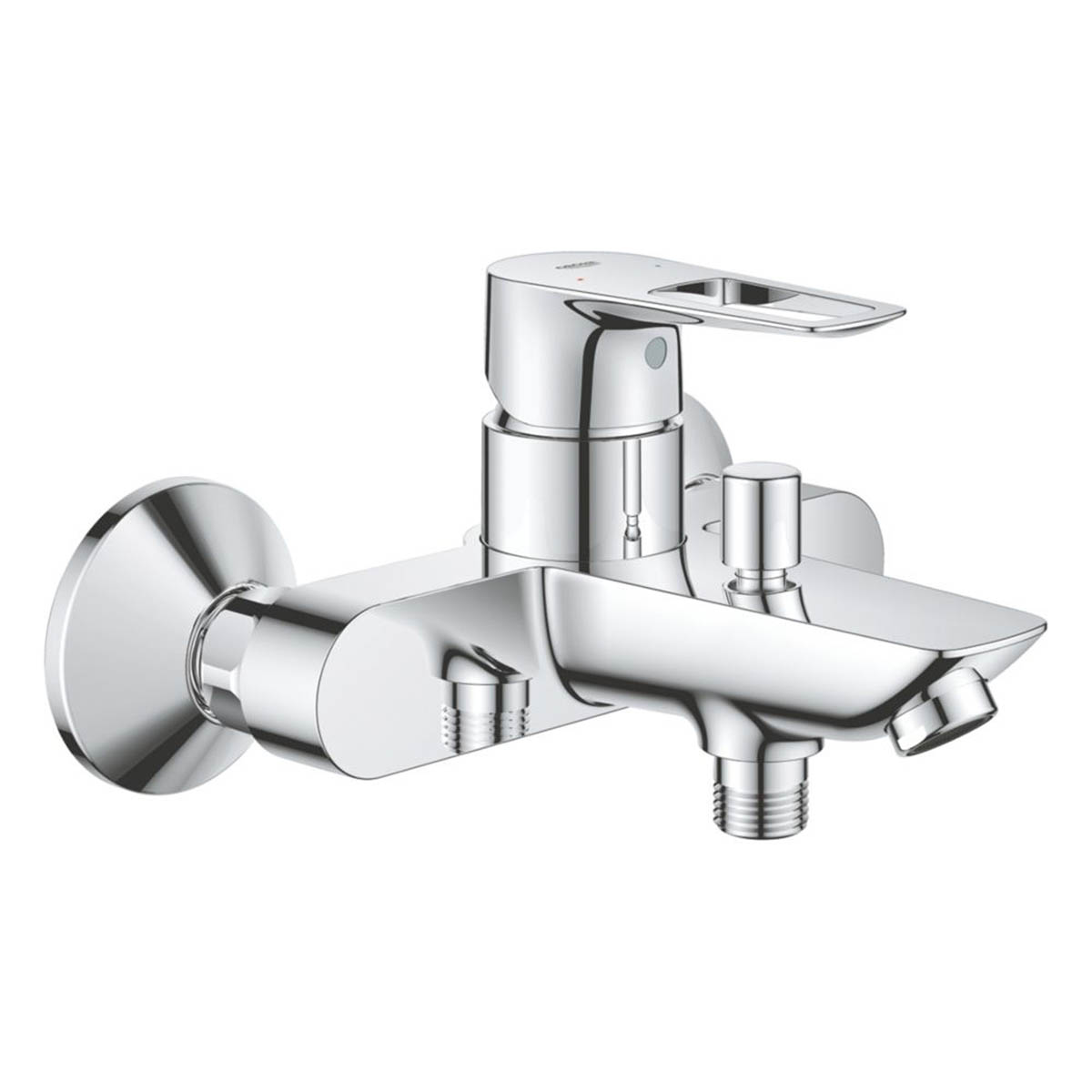 Grohe Shower Mixer Tap Brass Chrome Single Lever Wall Mounted Modern 114mm - Image 1