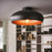 Ceiling Light Black Copper Retro Metal Round Shade Compact For Low Ceilings 40cm - Image 2