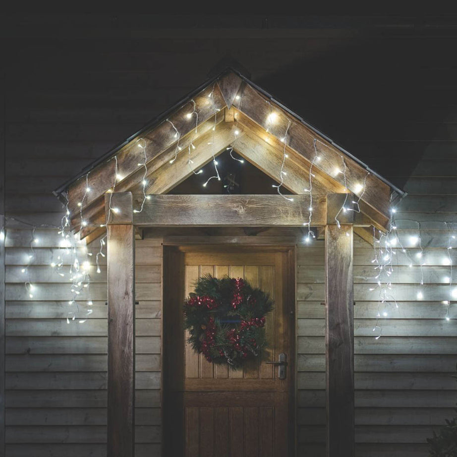 LED Christmas Lights 720 Indoor & Outdoor Ice White Icicle 17.8m - Image 4