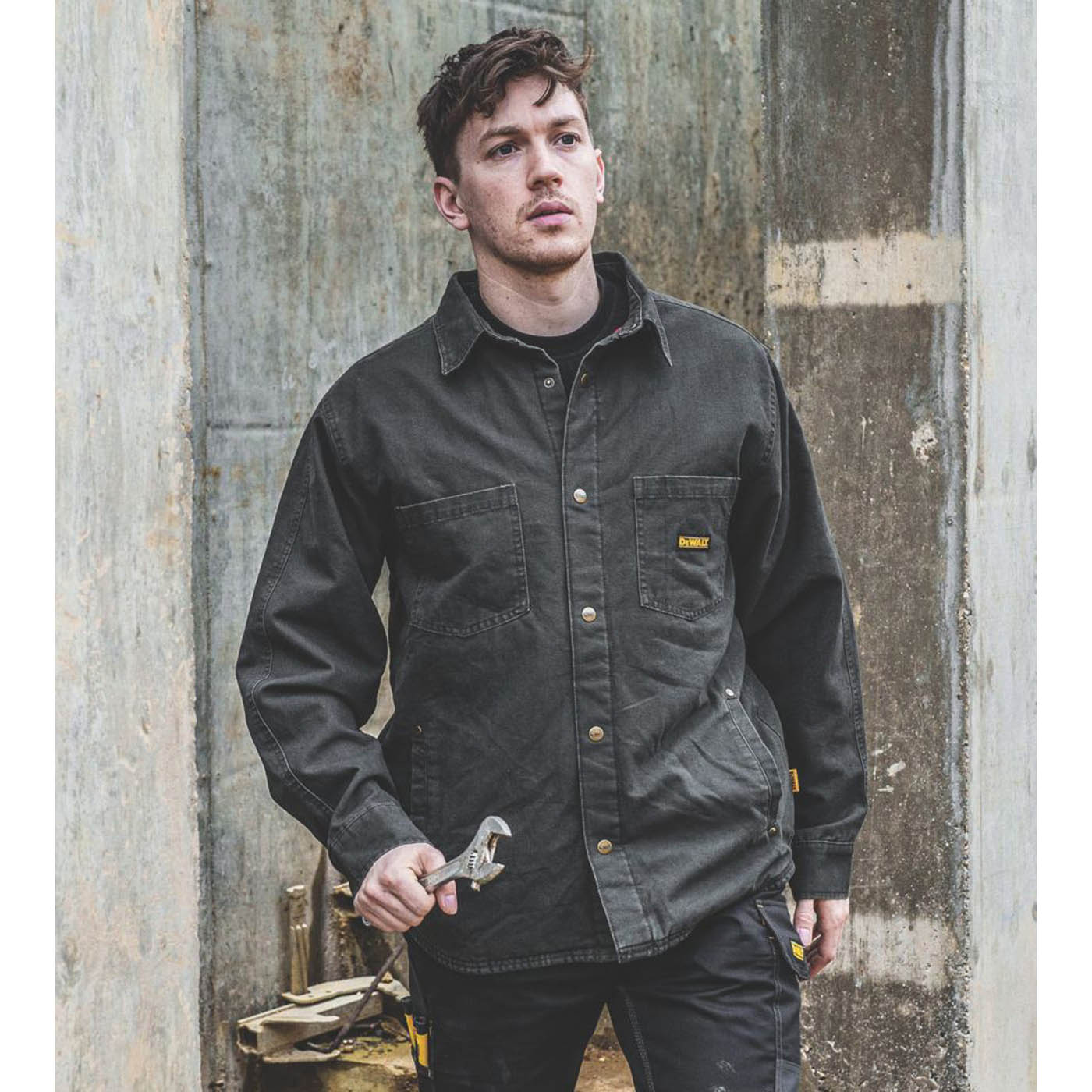 DEWALT Jacket Parkersburg Grey Medium 37-39" Chest - Image 1