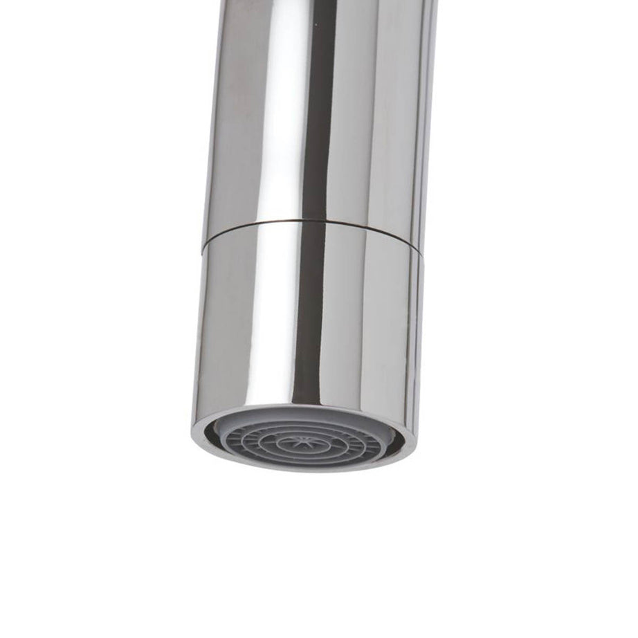 Kitchen Tap Mono Mixer Chrome Ceramic Disc Double Lever Anti Limescale Spout - Image 4