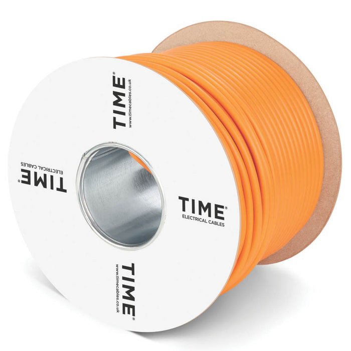 Time 3182Y Orange 2-Core 0.75mm² Flexible Cable 50m Drum - Image 3