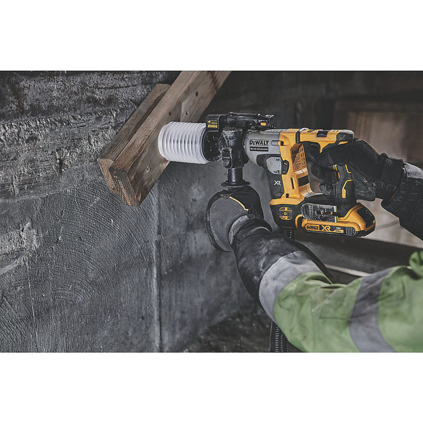 DeWalt Rotary Hammer Drill Cordless Brushless Compact 18 V Li-Ion LED Body Only - Image 5