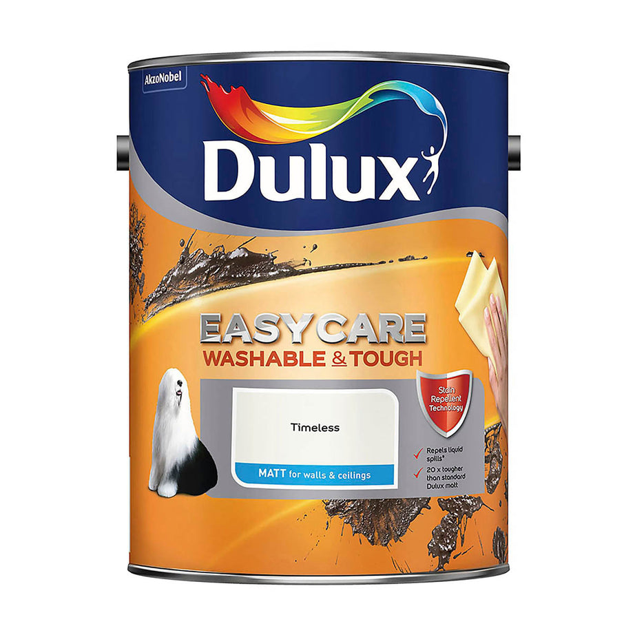 Dulux Emulsion Paint Timeless Matt Wall Ceiling Washable And Tough Indoor 5L - Image 4