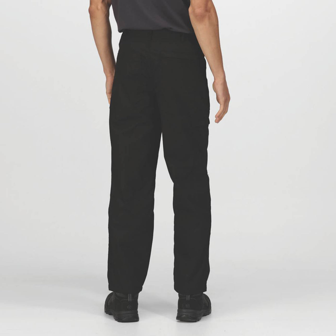 Regatta Work Trousers Mens Classic Fit Black Multi Pockets Cargo 42W 29L - Image 4