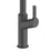 Kitchen Tap Mixer Matt Black Single Lever Twin Spray Pull-Out Spout Contemporary - Image 3