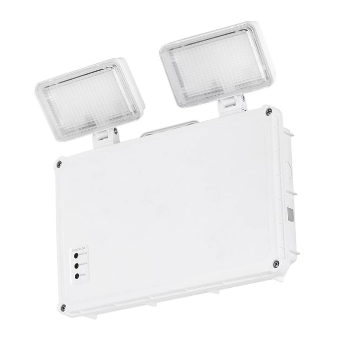 LED Emergency Light Twin Spot Bulkhead Wall Indoor Outdoor Industrial 5W 400Lm - Image 1