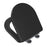 Toilet Seat Soft Close Matt Black Quick Release Durable Adjustable Hinges Wooden - Image 4