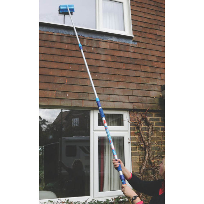 Wash Brush And Squeegee Set Telescopic Handle House Car Window Washing 1.3-3 m - Image 4