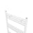 Bathroom Towel Rail Radiator Warmer Flat 120 x 60cm White Gloss Steel 2101BTU - Image 3