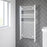 Bathroom Towel Rail Radiator Warmer Flat 120 x 60cm White Gloss Steel 2101BTU - Image 4
